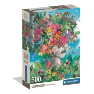   Šareno Head in Jungle Cvat misli 500 dijelni Compact puzzle Clementoni