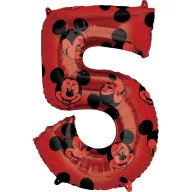 Disney Mickey Red folijski balon 5-ica 66 cm
