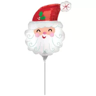 Božić Red Djed Mraz mini folija balon 25 cm (WP)