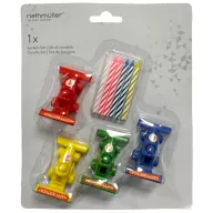 Vozilo Colorful Set svjećica za tort s automobilom za utrke