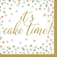 Zabava Cake Time Konfeti salveta 36 kom 33x33 cm
