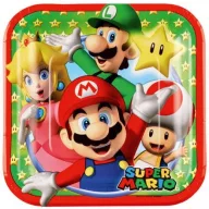 Super Mario Mushroom World papirnati tanjur 8 komada 18 cm
