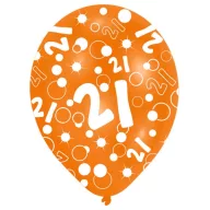   Sretan rođendan Orange Sretan rođendan 21 balon, baloni 6 komada 11 inča (27,5 cm)