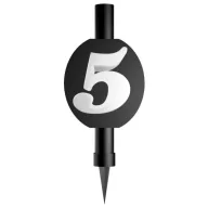 Sretan rođendan Black Crna 5-ica vatromet za tortu 12 cm