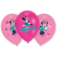 Disney Minnie Pink balon, set od 6 komada, 11 inch (27,5 cm)