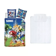   Sonic the Hedgehog dječja vrtićka posteljina i set popluna/jastuka 100x135 cm 40x60 cm