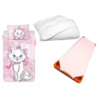   Disney Marie Marie mačka dječja, vrtićka posteljina, madrac i set deka/jastuk 100x135 cm 40x60 cm (Aristocat)