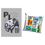 Gamer set polarne deke i jastuka, 2 dijela (Rep Eat)