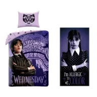Wednesday set posteljine i ručnika za odrasle (Nevermore)