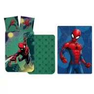   Spider-Man dječja posteljina vrtićke veličine i set polarne deke (Emerald)