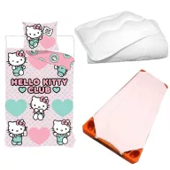   Hello Kitty Club dječji komplet posteljine, madrac i set deka/jastuk, 100x135 cm 40x60 cm