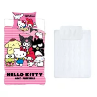   Hello Kitty Friends dječji, vrtićki set posteljine i jorgan/jastuk 100x135 cm 40x60 cm