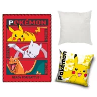   Pokémon Battle Electro set od 3 dijela: polar deka, jastučnica i jastuk