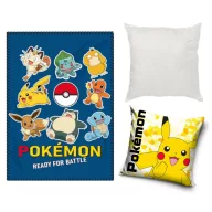   Pokémon Ready Electro polar deka, jastučnica i set jastuka 3 kom