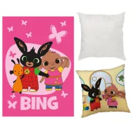   Bing Butterflies Room set od 3 komada s polar pokrivačem, jastučnicom i jastukom