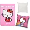 Hello Kitty Adorable Rainbow 3-dijelni set pokrivača, jastučnica i jastuk polar