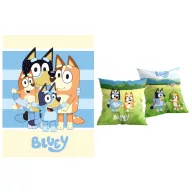 Bluey Happy Day set od flis deke i jastuka, 2 dijelna