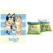 Bluey Happy Day set od flis deke i jastuka, 2 dijelna