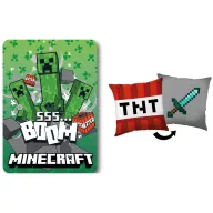 Minecraft Boom TNT set polarne deke i jastuka, 2 dijela
