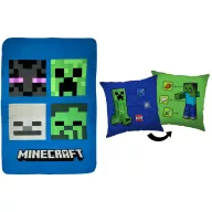 Minecraft Bad Creeper set polarne deke i jastuka, 2 dijela