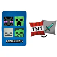   Minecraft Bad Creeper Set polarne deke i jastuka Bad Sword, 2-dijelni