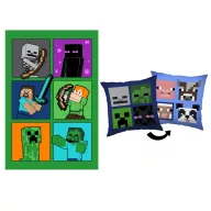  Minecraft Fight Mobs set polarne deke i ukrasna jastuka, 2 dijela