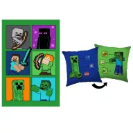 Minecraft Fight Creeper set polarne deke i jastuka, 2 dijela