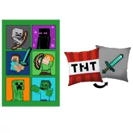 Minecraft Fight Sword set polarne deke i jastuka, 2 dijela
