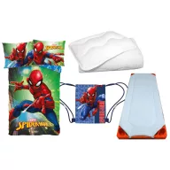   Spider-Man Dynamic City Lights dječja vrtićka posteljina, podloga, torba za sport i set popluna/jastuka 100x135 cm 40x60 cm