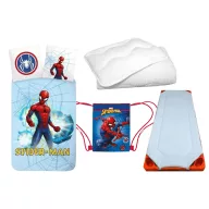   Spider-Man Light Blue Fighter dječja posteljina za vrtić, madrac, vrećica za sport i set deka/jastuk 100x135 cm 40x60 cm