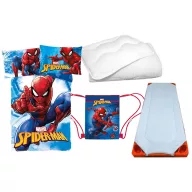   Spider-Man Webmaze Fighter dječja posteljina za vrtić, madrac, sportska torba i set jorgan/jastuk 100x135 cm 40x60 cm
