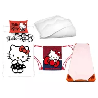   Hello Kitty Black Dress dječji vrtić set posteljina, madrac, sportska torba i set poplun/jastuk 100x135 cm 40x60 cm