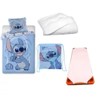   Disney Lilo i Stitch Whirlwind Pink dječje posteljine za vrtić, navlaka za podlogu, školska torba i set pokrivač/jastuk 100x135 cm 40x60 cm