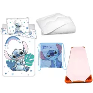   Disney Lilo i Stitch Rainbow Alien dječji i vrtićki posteljina, prekrivač sa elastičnom podlogom, torba za sport i set pokrivač/jastuk 100x135 cm 40x60 cm