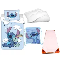   Disney Lilo i Stitch Clouds Alien dječji i vrtićki set posteljine, madraca, sportske torbe i jorgana/jastuka 100x135 cm 40x60 cm