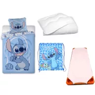   Disney Lilo i Stitch Pink Whirlwind Scrump dječji i vrtićki set posteljine, pokrivač, podloga, sportska torba i jastuk poplun 100x135 cm 40x60 cm