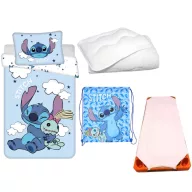   Disney Lilo i Stitch Clouds Scrump dječji i vrtićki posteljina, podloga, sportska torba i set jorgan/jastuk 100x135 cm 40x60 cm