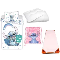   Disney Lilo i Stitch Rainbow Paradise dječji set posteljine za vrtić, zaštitna podloga, sportska torba i poplun/jastuk 100x135 cm 40x60 cm