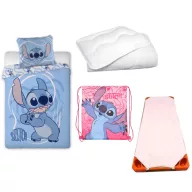   Disney Lilo i Stitch Whirlwind Pink Planet dječji, vrtićki set posteljine, prekrivača, torbe za sport i deke/jastuka 100x135 cm 40x60 cm