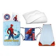   Spider-Man Light Blue dječji set posteljine, madrac, vreća za trening i set poplun/jastuk 100x135 cm