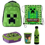 Minecraft Green Creeper školski set od 5 dijelova