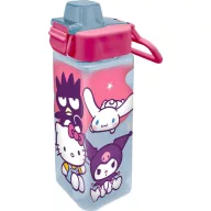   Hello Kitty Friends četvrtasti plastični bocu s slamkom 500 ml