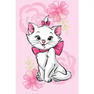 Disney Marie Pink Flower flis deka 100x150cm
