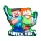 Minecraft Duo 3D ukrasni jastuk, 40 cm
