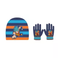 Dragon Ball Saiyan Blue dječji set šešira i rukavica
