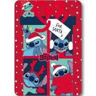   Disney Lilo i Stitch Santa Božićni flis pokrivač 100x140cm