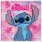 Disney Lilo i Stitch Pink Paradise ručnik za ruke, ručnik za lice, ručnik 30x30cm