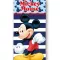 Disney Mickey Fun Stripe kupka ručnik, plaža ručnik 70x140cm (Brzo Sušenje)