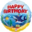 Sretan rođendan Ocean Happy Birthday mini folijski balon 19 cm (WP)