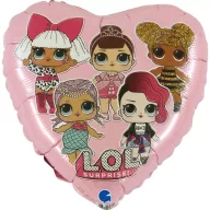 LOL Surprise Pink folijski balon 46 cm